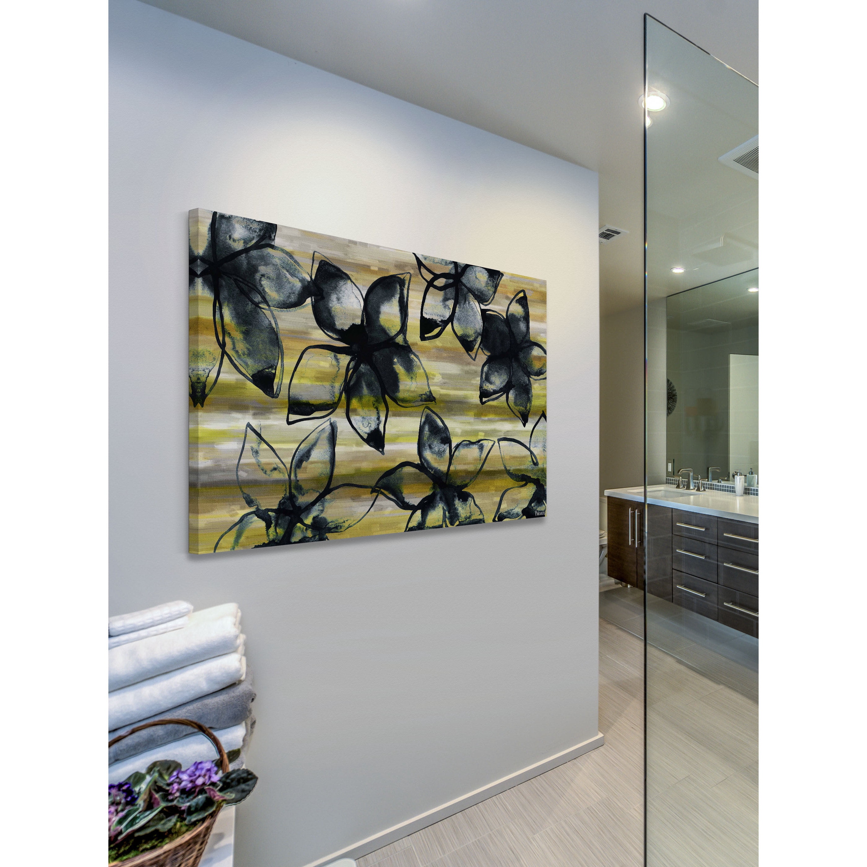 "Flowers in Bloom" Painting Print on Canvas