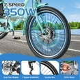 thumbnail image 6 of ABORON 7 Speed Electric Tricycle for Adults 24"/26", 350W 3 Wheel E-Bike 36V 14.5Ah, Electric Trike for Seniors with Rear Basket, 24km/h(15mph), 6 of 11