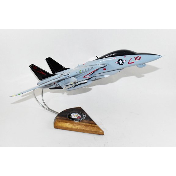 VF-24 Fighting Renegades F-14a (1994) Model, 1/42 (18") Scale, Mahogany, Navy