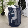 thumbnail image 4 of Cesta de lavandería plegable Cesta de lavandería de malla emergente plegable Bolsa de basura Organizador de juguetes Bolsa de almacenamiento Cesta de lavandería independiente con asa extendida Adepaton  CPB-US-WZY97-2, 4 of 5