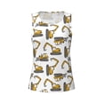 thumbnail image 6 of Sigee Funny Excavator for Women's Workout Tank Top,Running Tank Tops,Sleeveless Gym ClothesLarge, 6 of 8