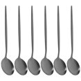 thumbnail image 2 of 6 Pcs Cuillères à Soupe en Acier Inoxydable Cuillère à Dîner Ronde Cuillères de Service en Métal Cuillères de Table, 2 of 7