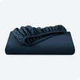 thumbnail image 2 of Bare Home 100% Cotton Flannel Fitted Sheet - Deep Pocket - Queen, Dark Blue, 2 of 5