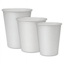 Genuine Joe GJO19045BD 8 fl oz Single Wall Lined Disposable Cups - White