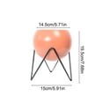 thumbnail image 3 of Modern Metal Floor Planter With Stand, Decorative Pot With Drainage For Living Room, Office, Garden Or Balcony, Rust-Resistant Frame, Multi-Color Options, Elevated Design For Stylish Green Display, 3 of 6