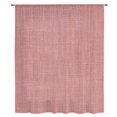 thumbnail image 2 of Vintage Peach Pink Sheer Curtains 45 Inches Long, Farmhouse Retro Solid Color Linen Texture Light Filering Curtains, Breathable Simi Curtain Privacy Drapes for Kitchen Bathroom Small Window Treatment, 2 of 9