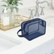 thumbnail image 1 of Neceser de malla portátil, organizador de artículos de tocador, bolsa de aseo transparente, artículos esenciales para , bolsa con cremallera, Azul, 1 of 7