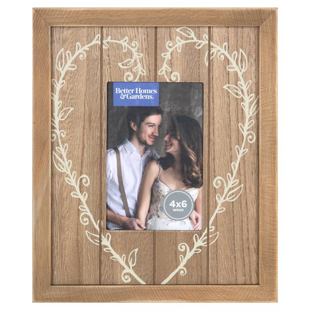 Better Homes and Gardens 4x6 Heart Picture Frame