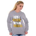 thumbnail image 4 of Hunters Hunt Now Work Later Hunting Unisex Plus Size Sweatshirt Brisco Brands 5X, 4 of 6