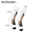 thumbnail image 5 of Bingfone Compression Socks For Women And Men Long Socks For Running Athletic Cycling Nurse-Cat Holding Mugshot Sign, 5 of 9
