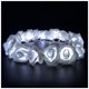 thumbnail image 1 of Guirnalda de luces que funciona con pilas para interiores con luz LED, rosas blancas con iluminación cálida, decoración perfecta para el hogar para dormitorio, fiesta, evento Vhermosa Luces LED, 1 of 8