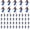 Blue, variant on 50 Pcs Mini God Bless You Jesus Figures Tiny Jesus Figurine Little Religious Christ Savior Doll to Hide and Seek for Sunday Easter Egg Stuffers Gift (50, Red)