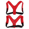 thumbnail image 2 of Corrector De Postura De Espalda Para Hombres Y Mujeres Cinturón De Soporte De Hombro Con Correas Ajustables (Rojo) Scienceny AF000331-00, 2 of 6