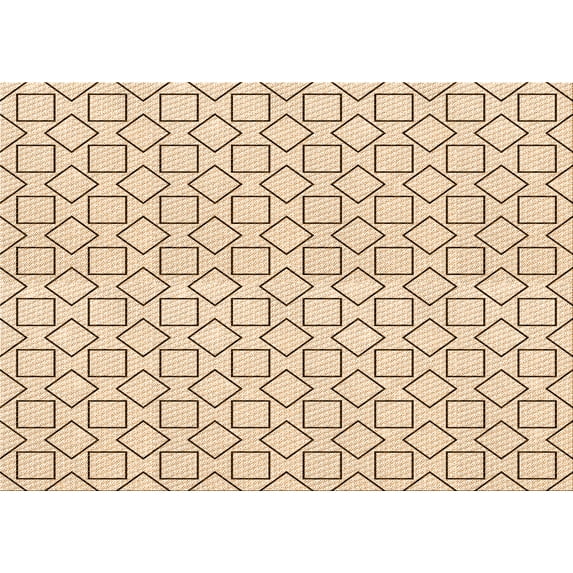 Ahgly Company Indoor Rectangle Patterned Peru Brown Area Rugs, 2' x 4'