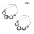 thumbnail image 4 of sweethay Collar de aleación de 2 piezas, reemplazo portátil, bonita bola de cristal, colgante DIY, joyería colgante antioxidante galvanizada Ropa, zapatos y accesorios Miscelánea Flor, 4 of 6