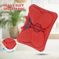 thumbnail image 2 of Butterfly Kids Case for Samsung Galaxy Tab S9 FE 5G 10.9"/ S9/ S8/ S7 11", Galaxy Tab A9+ Plus Case, Soft EVA Rotating Stand Lightweight Shockprof Kids Friendly Case Cover,Red, 2 of 6
