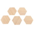 thumbnail image 2 of AMLESO Unfinished Hexagon-Shaped Wood Pieces (5pc) - Wooden Coasters, Light Smooth, 2 of 7