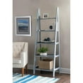 thumbnail image 2 of Riverbay Furniture 5-Shelf Transitional Wood Open Back Ladder Bookshelf in Gray, 2 of 9