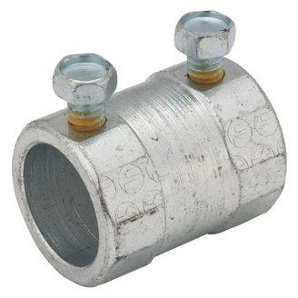 Hubbell-Raco 2150 Set Screw Coupling For EMT Conduit - Steel, 2-1/2\" Trade Size (Pack Of 5), UL & CSA Listed