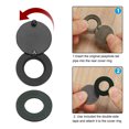 thumbnail image 3 of Uxcell  Copper Peephole Cover Rotating Door Viewer Covers With Self-Adhesive Tool For Home 5/8" Matt Black, 3 of 6