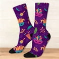thumbnail image 5 of Hot Sales Socks for Men Under $2 GIJNRIUIUA Light Blue Crew Socks Animal Knitted Cute Socks Mid Socks Knee-High Socks, 5 of 8