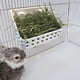 thumbnail image 3 of Comedero de heno: para conejos, chinchillas, cobayas, cuenco de comida de plástico para hierba y comida, cuenco de comida integrado para conejos JM, 3 of 5