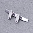 thumbnail image 3 of OULII Boat Folding Cleat Boat Rope Holder Silver Horn Shape Docking 1Pcs, 3 of 5