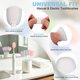 thumbnail image 5 of Uxcell 2 Pcs Cubiertas de Silicona para Cepillos de Dientes, Tapa de Reemplazo para Cabeza de Cepillo de Dientes Manual Eléctrico para Hogar Viaje Gimnasio, Blanco, 5 of 7