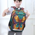 thumbnail image 6 of Backpack 12.9 *5.1 * 17.7 Inches Outing Backpack, Shopping Backpack, Travel Backpack Stained Glass Butterfly, 6 of 7