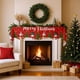 thumbnail image 4 of Mantel navideño para chimenea | Diseño de muñeco de nieve y árbol de Navidad | Decoración para chimenea resistente al calor | Mantel protector para la decoración navideña del hogar, 4 of 5