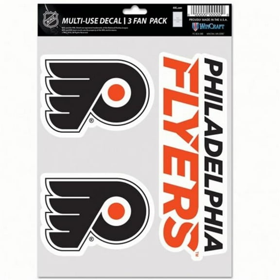 Wincraft  NHL Philadelphia Flyers Decal Multi Use Fan - Pack of 3