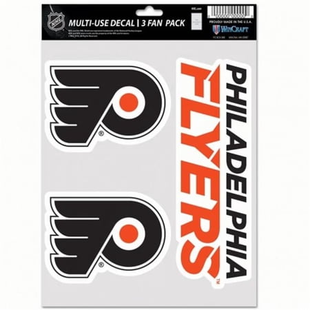 Wincraft NHL Philadelphia Flyers Decal Multi Use Fan – Pack of 3