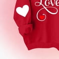 thumbnail image 5 of Blusas y camisas de manga larga con cuello redondo Estampado para niños Estampado de manga larga Casual Suelto Forro polar para mayor calidez Sudadera con capucha de manga larga con cuello redondo par, 5 of 5