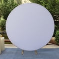 thumbnail image 3 of comerut Round Backdrop Cover Easy to Clean And Reusable Photography Props Cloth Cover for Weddings Parties And Home Decor, 3 of 7