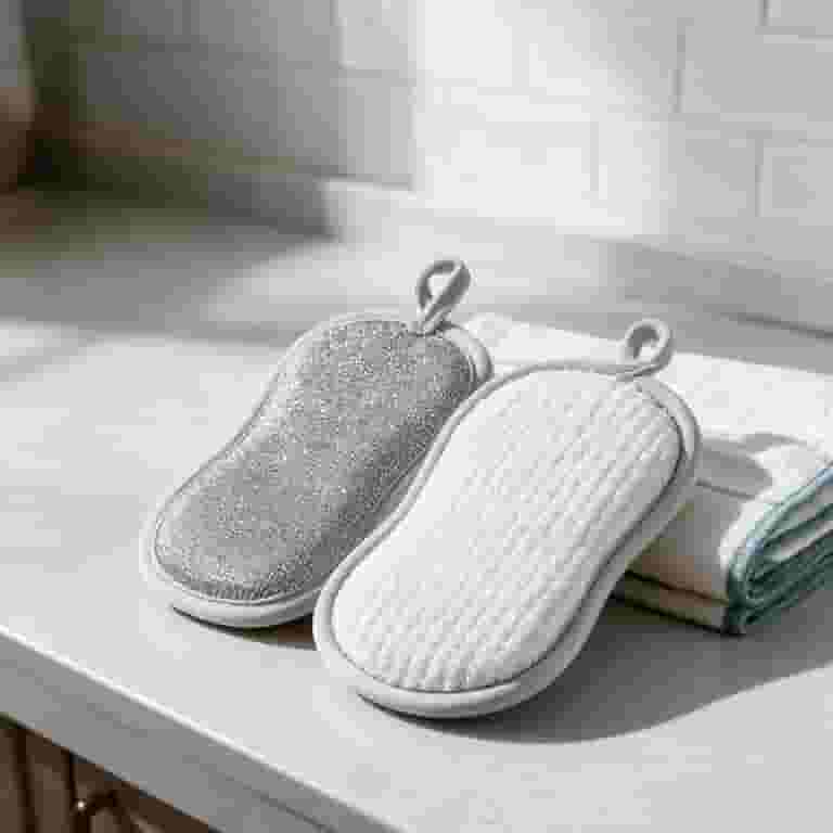 Scrub Rag Sponge Dual Sided Kitchen Scrub Sponge, Metal Wire Surface for Heavy-Duty ...