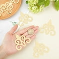 thumbnail image 3 of 10 Pieces Acrylic Hollow Mirror Wall Stickers DIY Mirror Wall Decals Self Adhesive DIY Wall Decor for Living Room Bedroom Furniture Home Decoration Gold Gold, 3 of 7