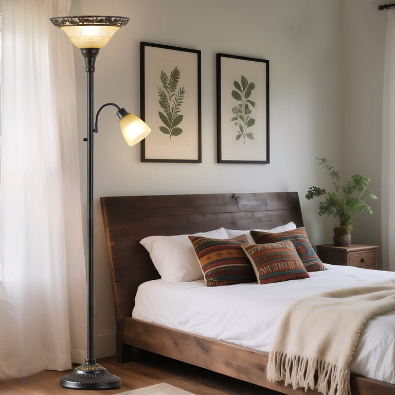 Natyswan 70" Victorian Dual-Head Floor Lamp photo 6