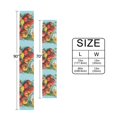 thumbnail image 6 of Yayeee Table Runner 70 inches Long Home Kitchen Dinning Party Decoration, Orange Floral Tomatoes, 6 of 7