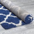 thumbnail image 2 of Ottomanson Shaggy Collection Jute Backing Moroccan Trellis Design Indoor Rug, 2 of 7