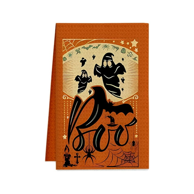 Halloween Kitchen Decor,Halloween Themed Towels Kitchen Dishcloths for Holiday Decorations Ambient Accessories