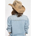 thumbnail image 6 of Peter Grimm Drifter Hats, Woven Straw Hat Unisex, Cowboy & Cowgirl Black, Maverick, 6 of 9