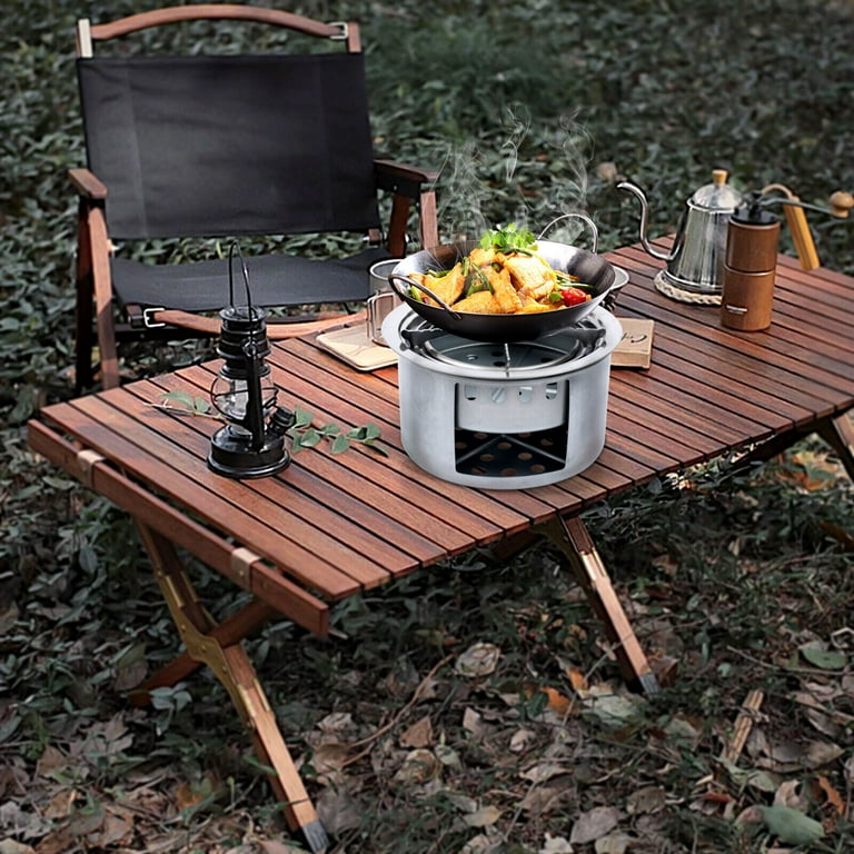 OUKANING Portable Camping Wood Stove Cooking with Carrying Bag for Hiking  BBQ - Walmart.com
