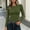 Army Green, variant on ByworldtasicNo Boundaries Womens Ribbed Crew Neck Long Sleeve Shirts Fitted Going Out Tops Crop Basic Tee Casual Trendy Top