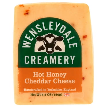 Wensleydale Creamery Hot Honey Cheddar Cheese Wedge, 5.3 oz