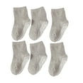 thumbnail image 4 of 6 Pieces Kids Stockings Socks with Nice Elasticity Comfortable Wearing Simple Style Good Craftsmanship Hose Keep Crawing medium gray 10-12, 4 of 6