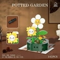 thumbnail image 5 of Garden Yellow Flowers Botanical Collection Set, 142 Pieces Modular Buildings, Decorative Home Office Creative Construction Toy Gifts for Adult Kid, 5 of 5