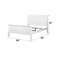 thumbnail image 4 of White Finish Bedroom (e. King). Timeless Bed With Slats And Stylish Nightstand Metal Accents 2pcs King) In - . Classic Strong Construction Modern Accessories, 4 of 5