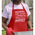 thumbnail image 3 of ThisWear Grandma's Love is Endless Funny Apron for Kitchen Two Pocket Apron Red, 3 of 7