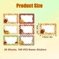 thumbnail image 2 of Fuliko 180 PCS Thanksgiving Fall Name Stickers, Autumn Tags Labels for Thanksgiving Fall Packaging, 2x3 inch, 2 of 7