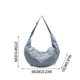 thumbnail image 3 of Bolso bandolera para mujer con borla plisada, bolso de hombro en forma de media luna, bolso de nylon tipo dumpling | Gran capacidad para portátil, tableta y cartera | Tejido suave repelente al agua, 3 of 6